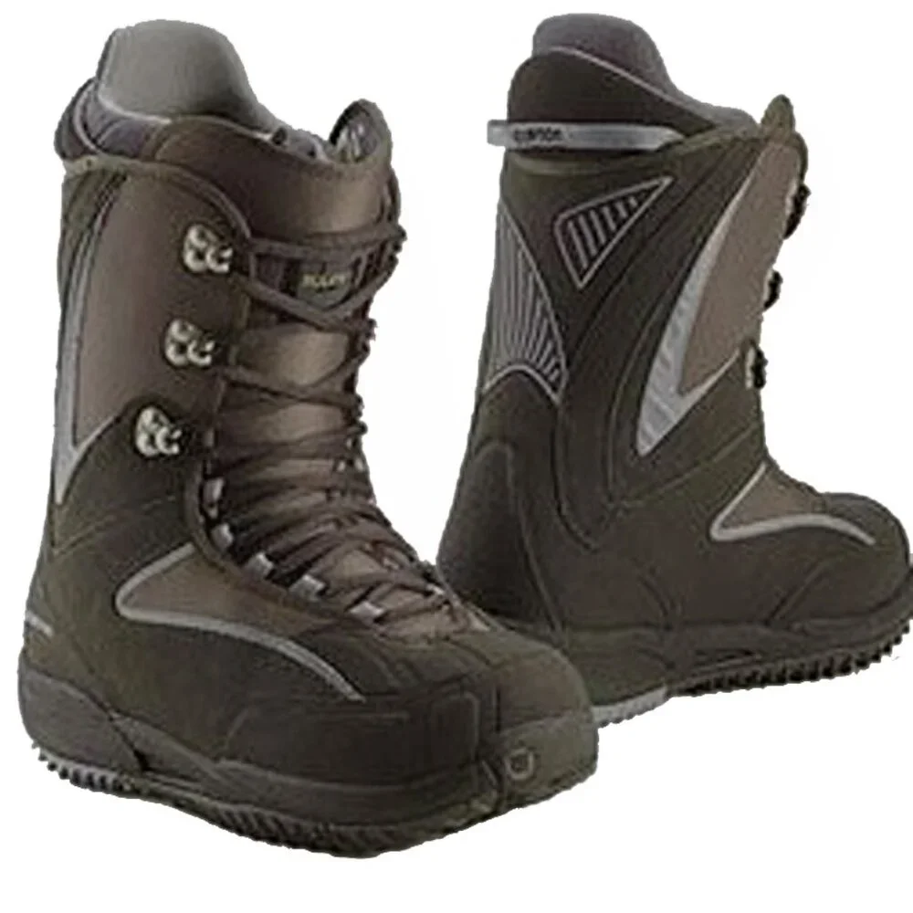 New $279 Burton Ruler Snowboard Boots! 7 Brown & Blue Traditional Lace